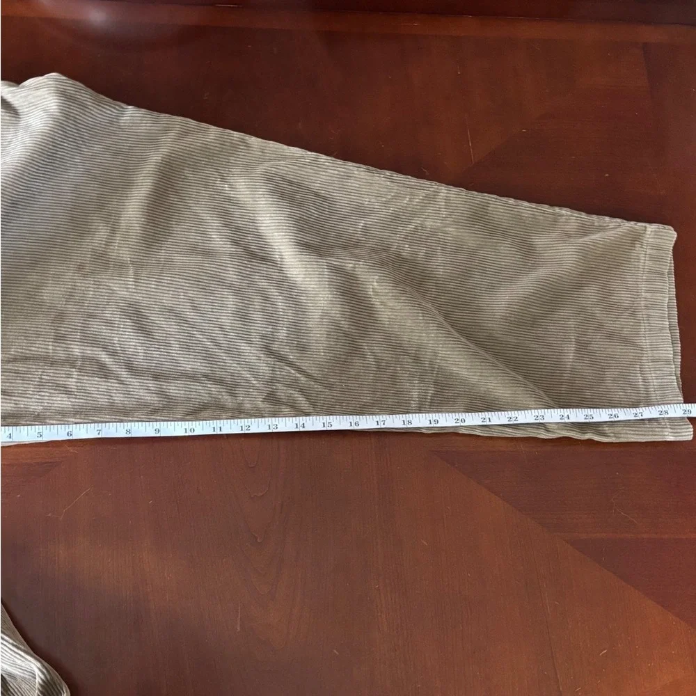Vintage Polo Ralph Lauren M 36x28 (see notes) Tan Corduroy Pleated Pants Baggy